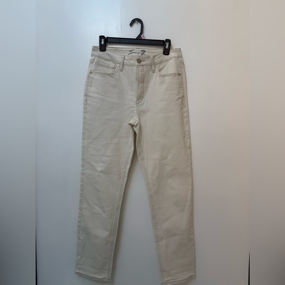 Seven7  Women’s Cream Jeans